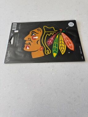 Blackhawks-Inspired Black magnet  with Multicolor Logo NHL